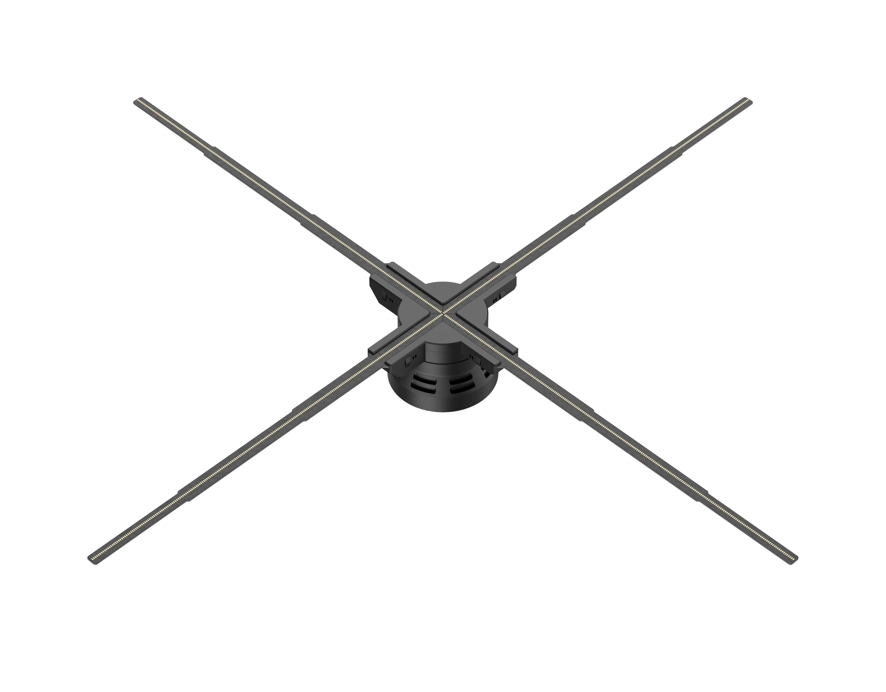 

60 см голограммный дисплей вентилятор приложение управление ПК 3D голографический рекламный вентилятор 4 лопасти Hd 3D голограммный вентилятор