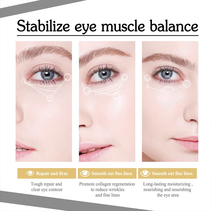 Instant Eye Bag Removal Cream Retinol Anti-Wrinkle Firming Skin Fade Fine Lines Anti Dark Circle Puffiness Brighten Eye Care Gel