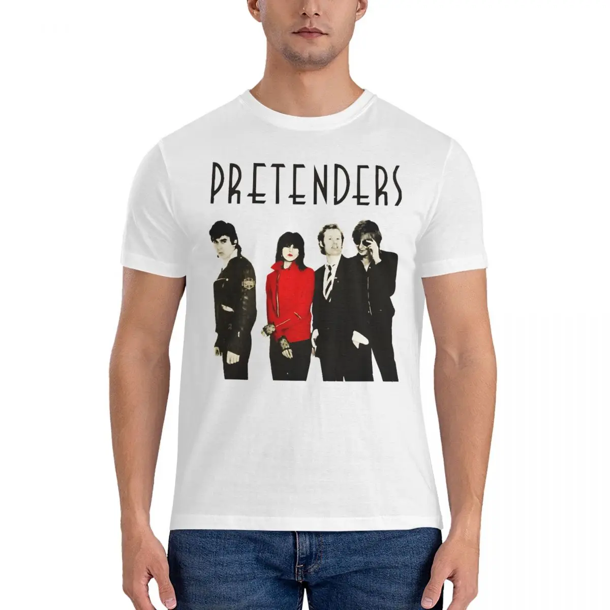 Best Seller Of Music T Shirt Men Cotton Leisure T-Shirts Crewneck The Pretenders Tee Shirt Short Sleeve Clothes 4XL 5XL