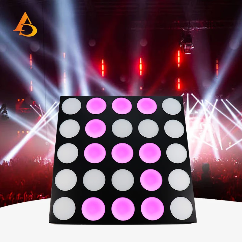 25x30W RGBW shutter matrix light DMX512 stage effect lighting suitable for DJ disco parties, dance floors, and Christmas decorat