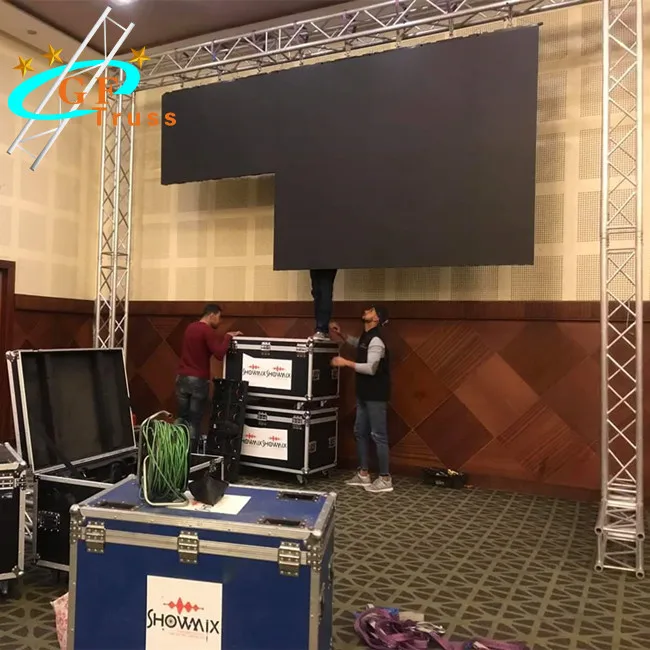 Estrutura de Treliça para Postes de Golo para Pendurar Telas de LED e Iluminação de Palco