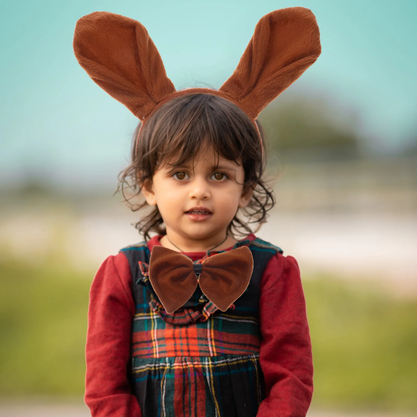 

3 pcs Bag Set Short Stretchy Performance Costume Headband Bowtie Tail Kit For Dancing Party Decorations Cosplay