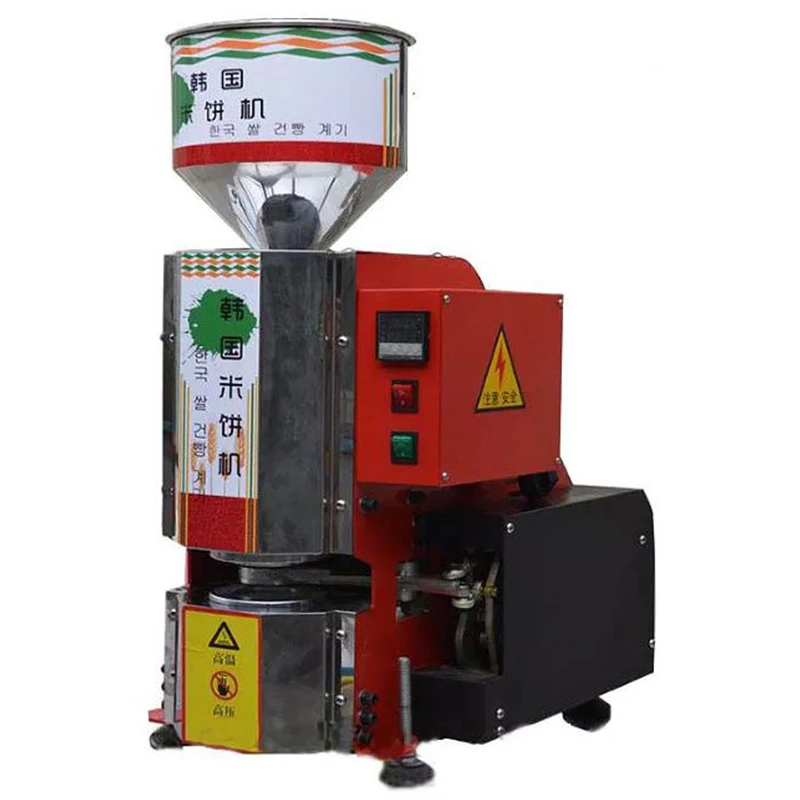 

Korean semi automatic puffed rice popping machine round rice cake making machine