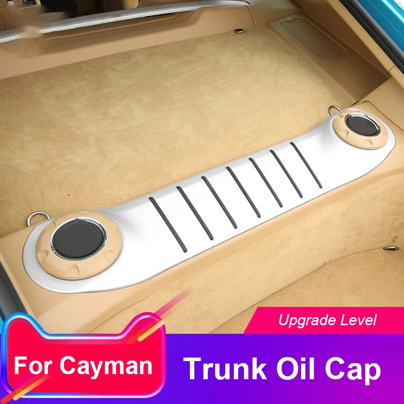 

For Porsche 718 Cayman Stainless Steel Car Fuel Tank Cap Protective Cover Oil Cover Decoration Interior Modification