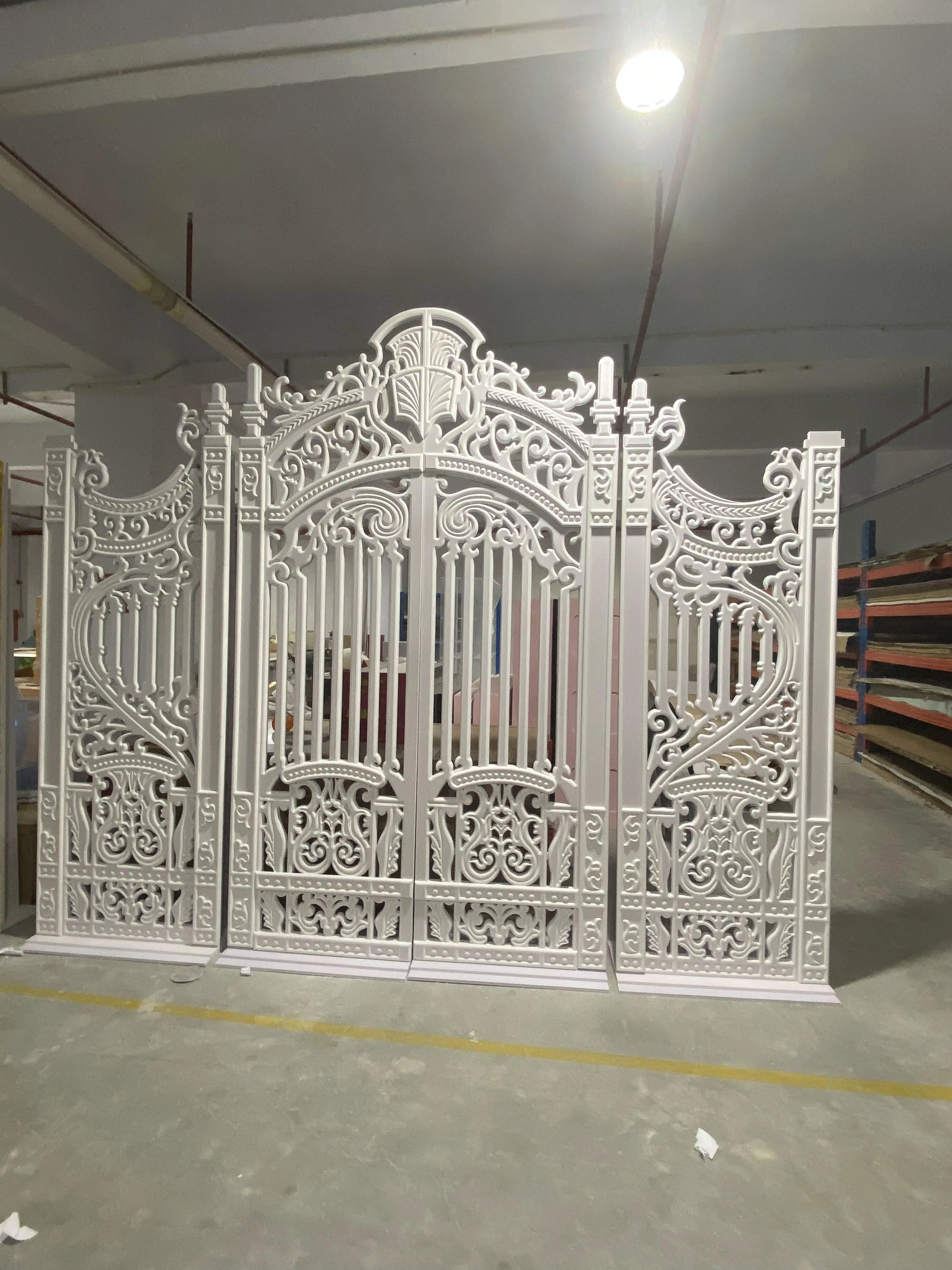 

FSDKX Customized Engraved White Pvc Stage Backdrop for Indoor Outdoor Wedding Events Decorations