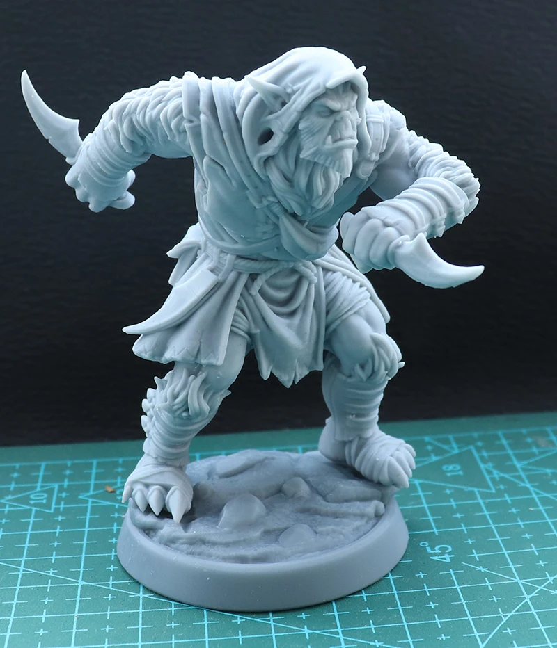 1/24 75mm  1/32 56mm Resin Model Kits Goblin Warrior Figure Unpainted No Color RW-864