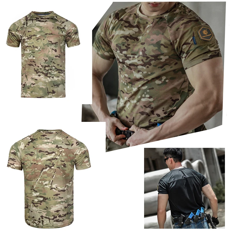 

Мужские функциональные футболки Emersongear Blue Label "Newt" 2026: тактические, эргономичные, для повседневной носки, туризма, охоты и спорта