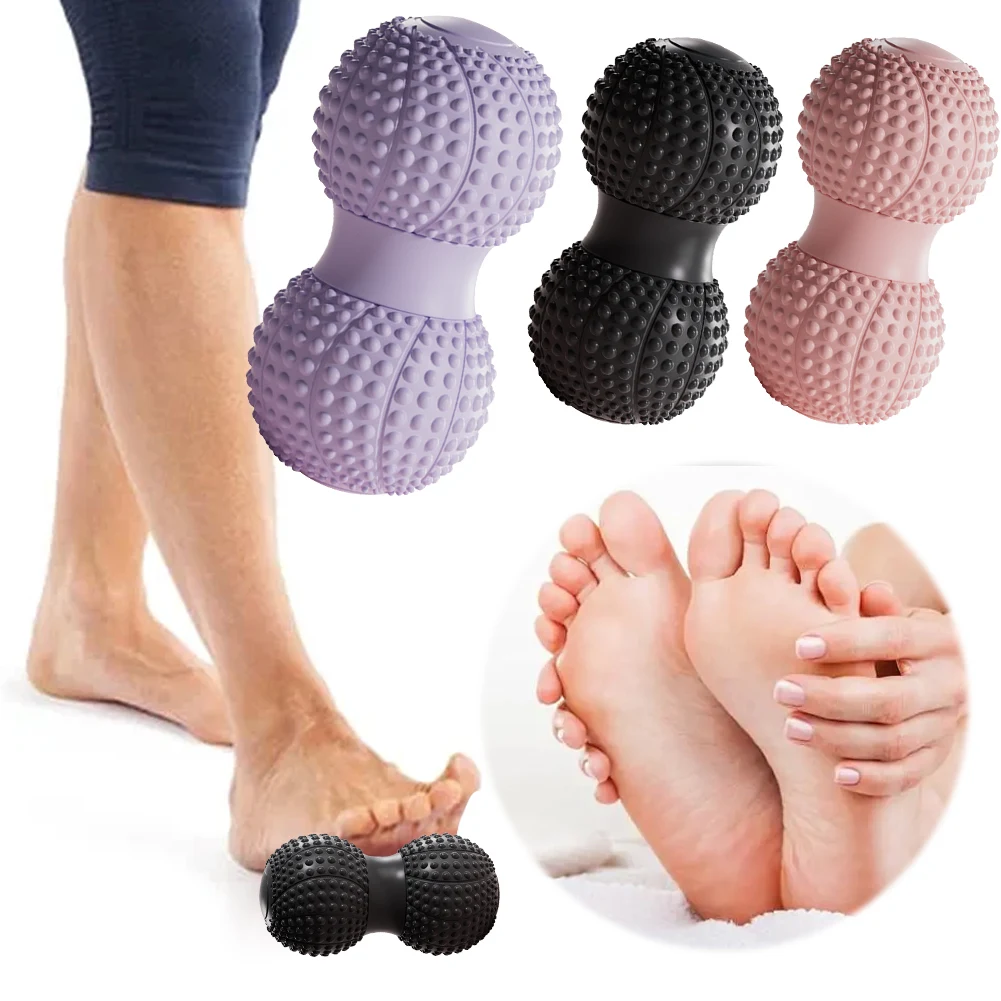 Peanut Massage Ball Peanut Massage Roller Double Ball Trigger Point Ball Multi-Function Fascial Ball for Myofascial Release