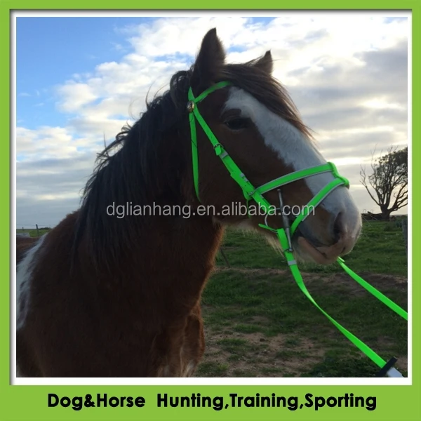 سرج غربي مزدوج الأنف من الماس لركوب الخيل مصنوع من النايلون المتين والجلد PVC على الطراز الأسترالي مع رسن من النايلون #5