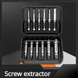 4/6/12PCS Damaged Screw Extractor Drill Bit Extractor Drill Set Broken Speed Out Bolt Extractor Bolt Stud Remover Tool Bit Set