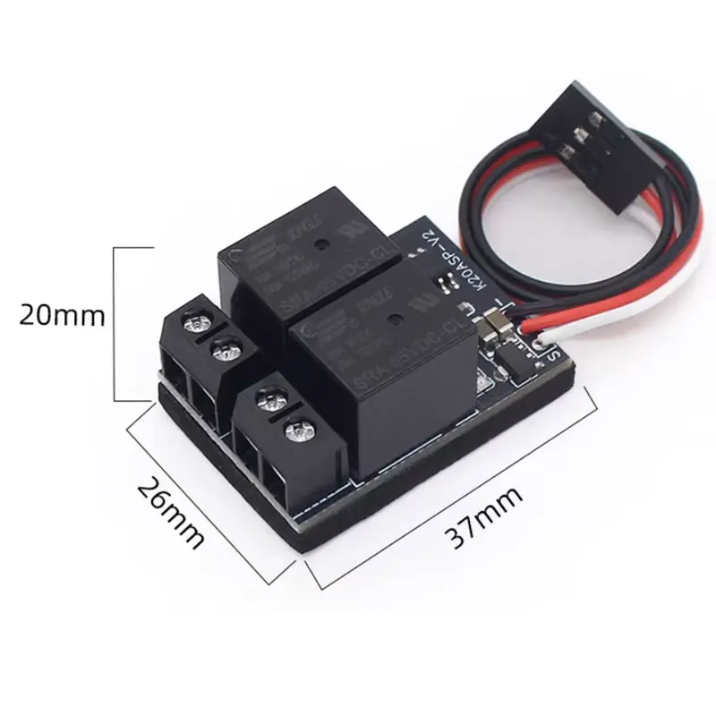 Air-modeling Relay Control Switch DC AC 20A Two-way Remote Control Switch for Air-modeling Model