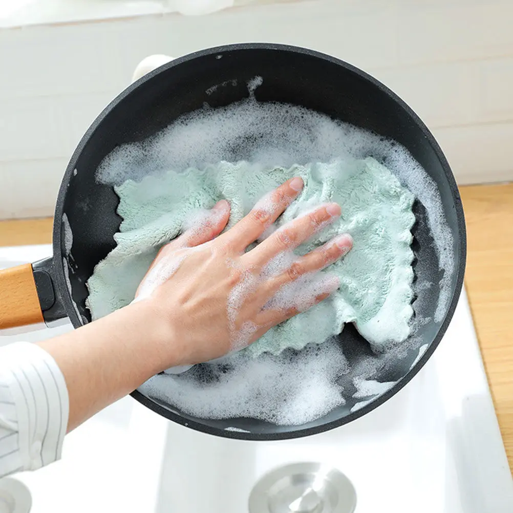 

20 шт. впитывающих полотенец для мытья посуды, кухонные тряпки для интенсивной уборки, легкие, многоразовые, эластичные, для мытья посуды