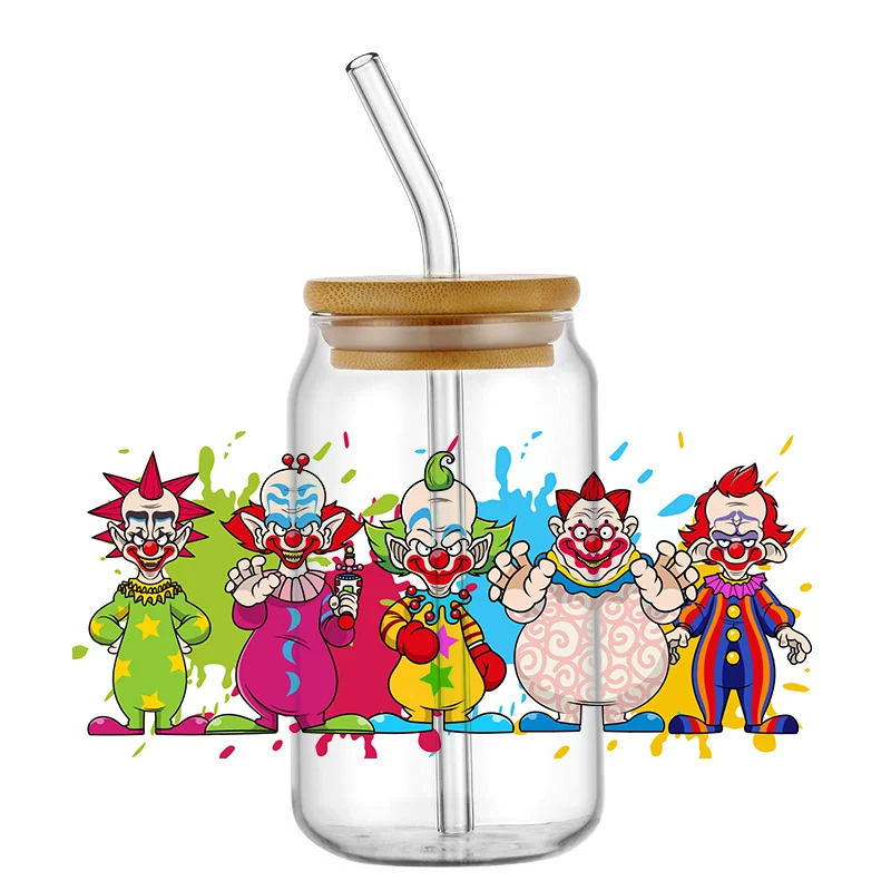 Sticker UV DTF Transfer Wraps My Mental Breakdown Cup Print For DIY Cartoon Mad Glass Can Bottle Waterproof Decals