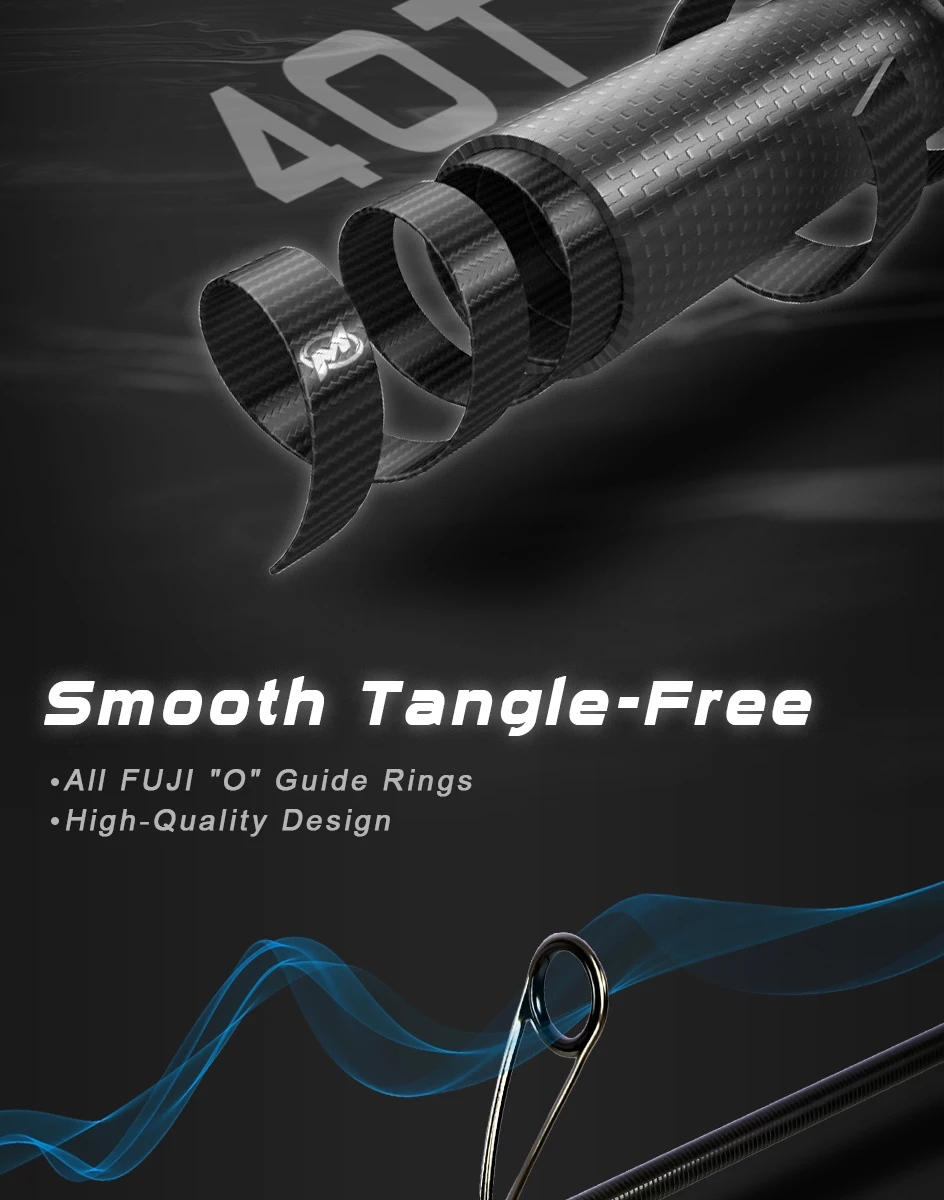 MIFINE MICROBITE AJING Spinnrute Rohrspitzen 40T Power UL/L 1-5g/1-8g/2-10g Schnelle ultraleichte Angelrute für Forellenbarsch – Detail 4