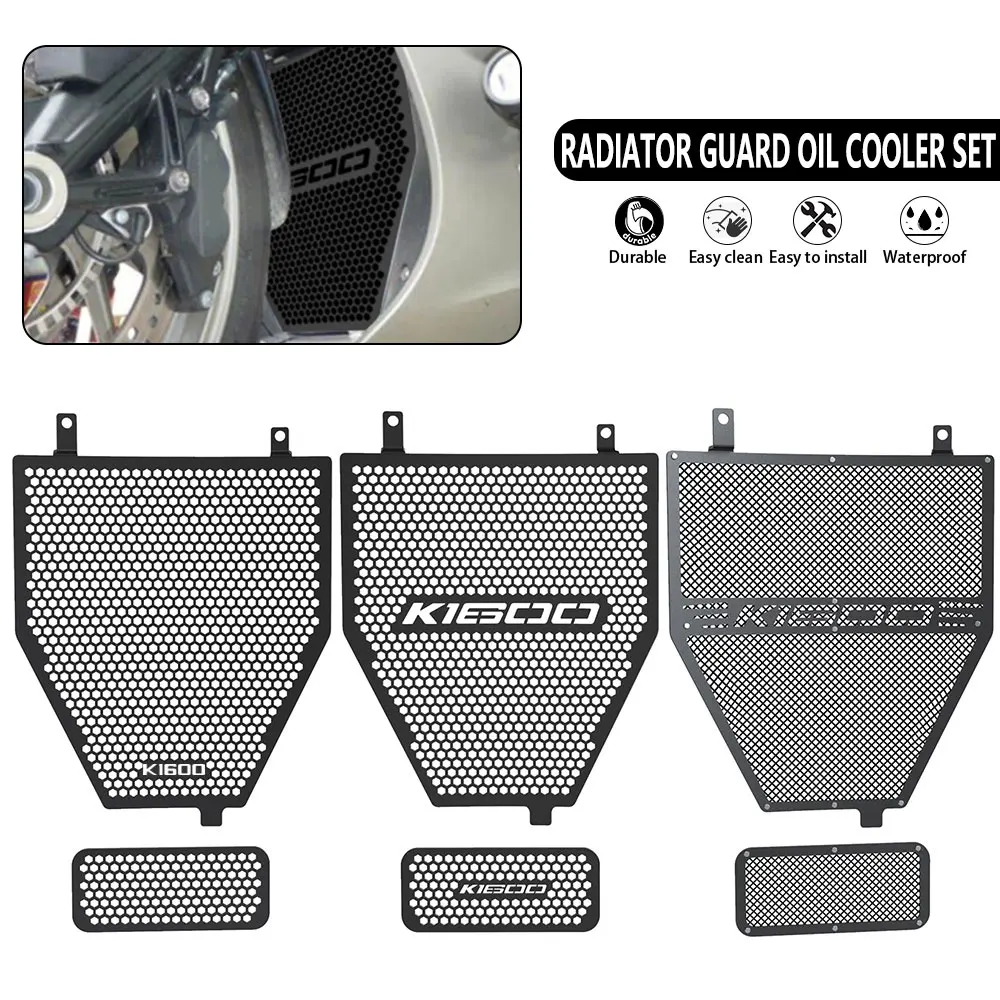 

New Moto Radiator Guard Grille Cover Grill Mesh Protector For BMW K1600GT 17 22 K1600GTL EXCL K 1600GT K1600 BAGGER K1600 GT/GTL