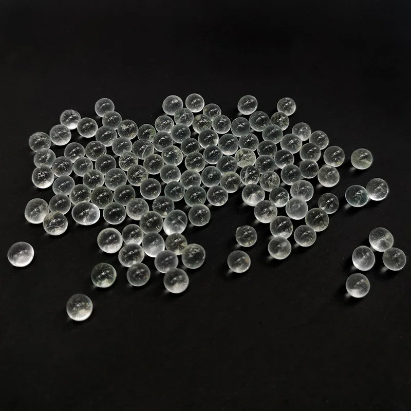 Transparent non porous glass bead diy crystal glass bead spherical filling material