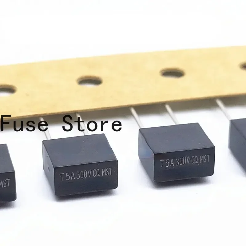 10PCS MST005300 Imported Original TE5 Delay Square Fuse Tube T5A 300V