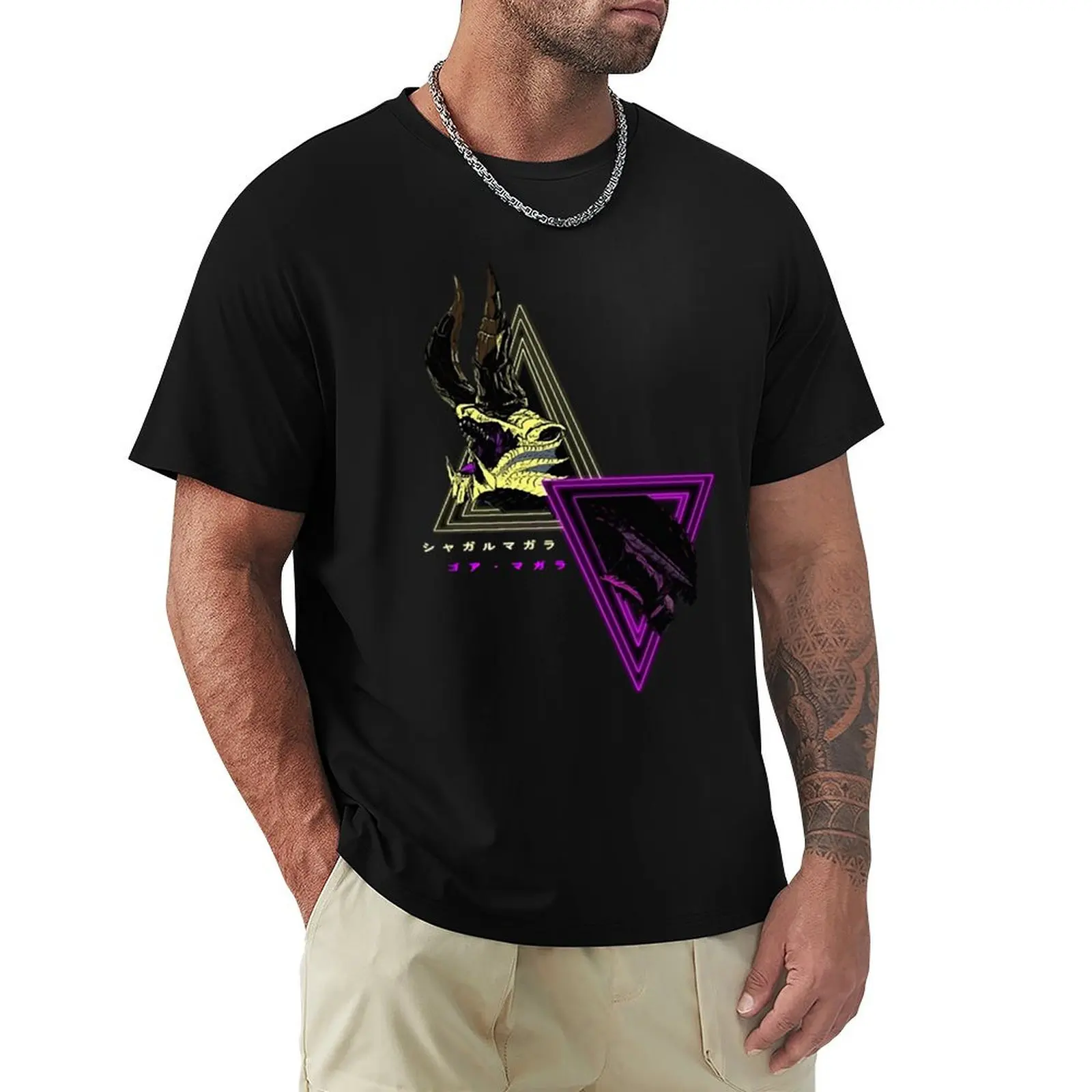 Футболка Shagaru / Gore Magala, модная повседневная модель с коротким рукавом