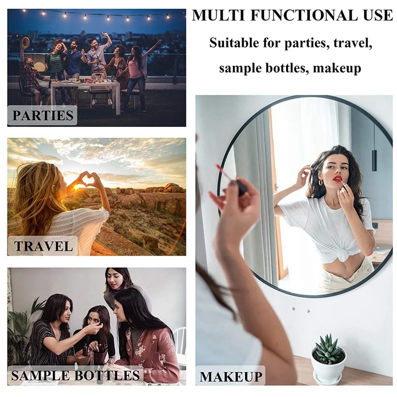 60Pcs Mini Spray Bottle 2Ml,Refillable Plactic Spray Bottle,Perfume Mouthwash Atomizer For Cleaning Refillable Container Durable