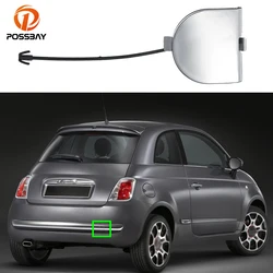 Car Rear Bumper Tow Eye Cap Towing Cover Chrome for Fiat 500 2007 2008 2009 2010 2011 2012 Auto Exterior Accessories 735455393