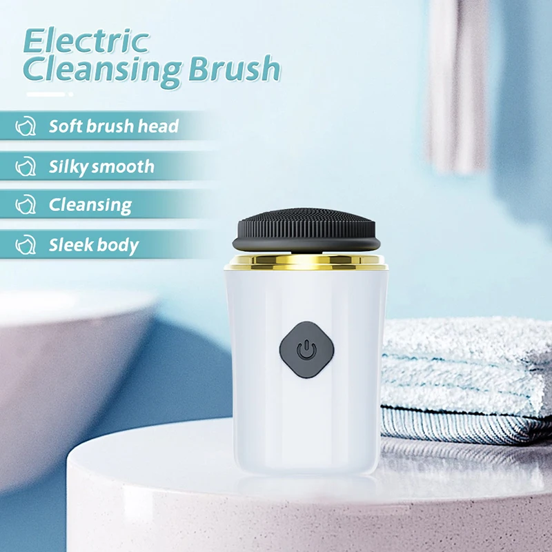 

Facial Cleansing Brush Face Scrubber 2 In 1 Rotating Household Charging Face Skincare Tools For Massaging And Deep Cleansing