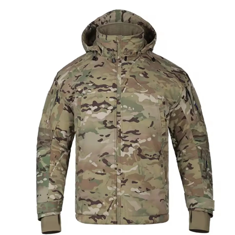 

Зимняя тактическая куртка Emersongear Musk-Ox MC для мужчин, ветрозащитная, для спорта, активного отдыха, кемпинга, походов, охоты, боевых действий