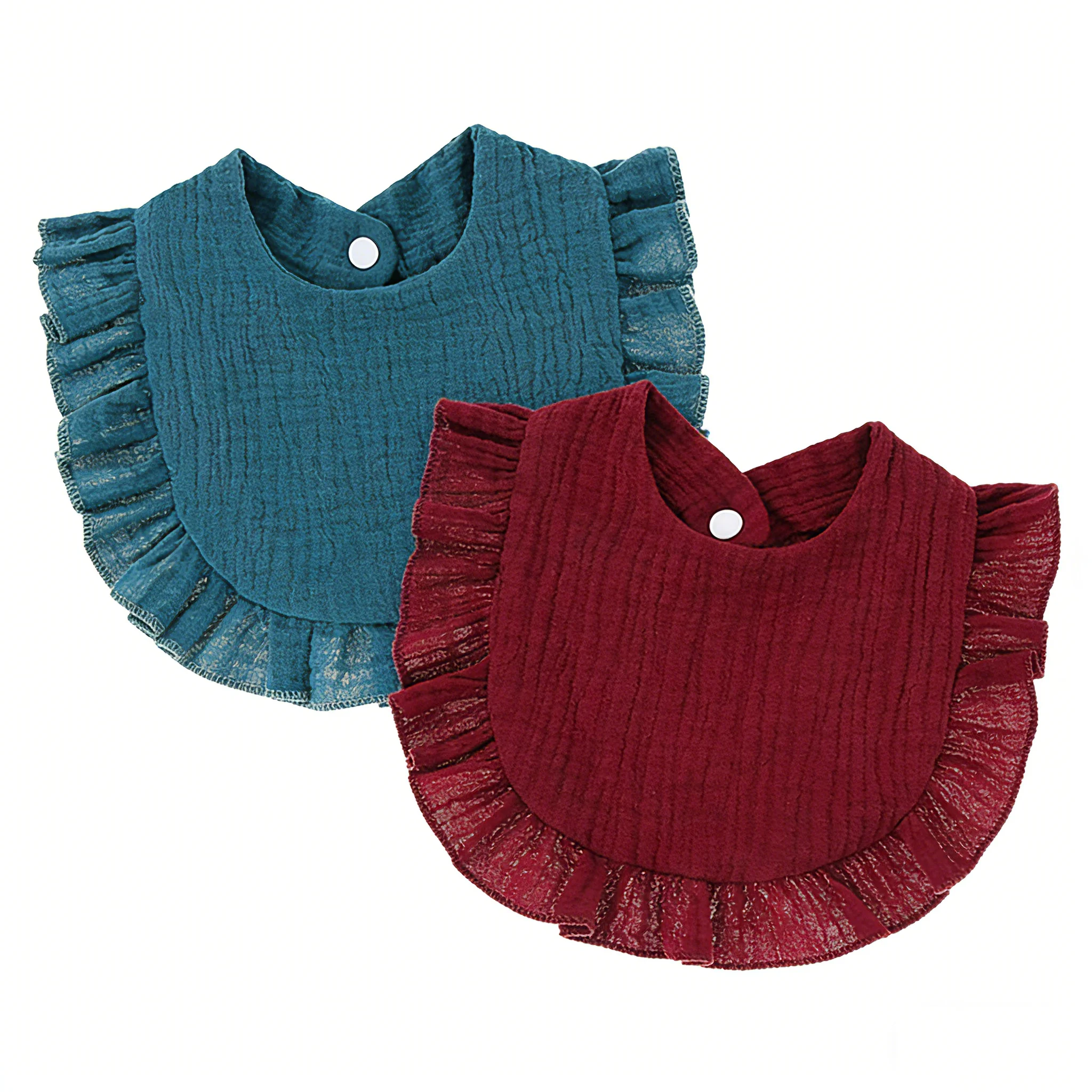 

2Pcs Baby Burp Bibs Soft Cotton Absorbent Saliva Towel for Infants Feeding Bibs