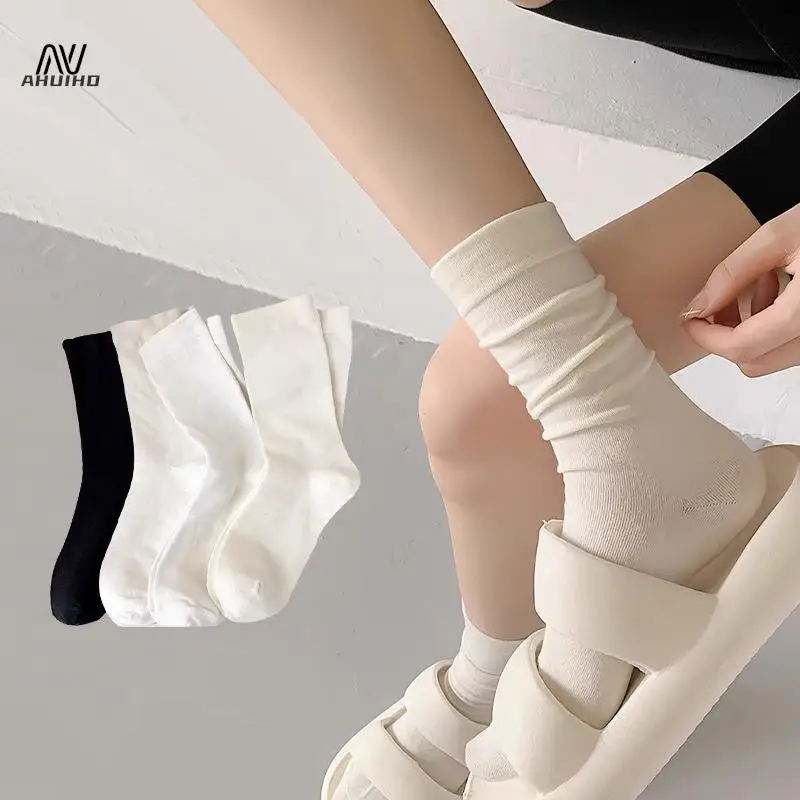 1Pair Spring And Autumn Jk Japanese Style Multi-Color Fashion Comfortable Socks For Women