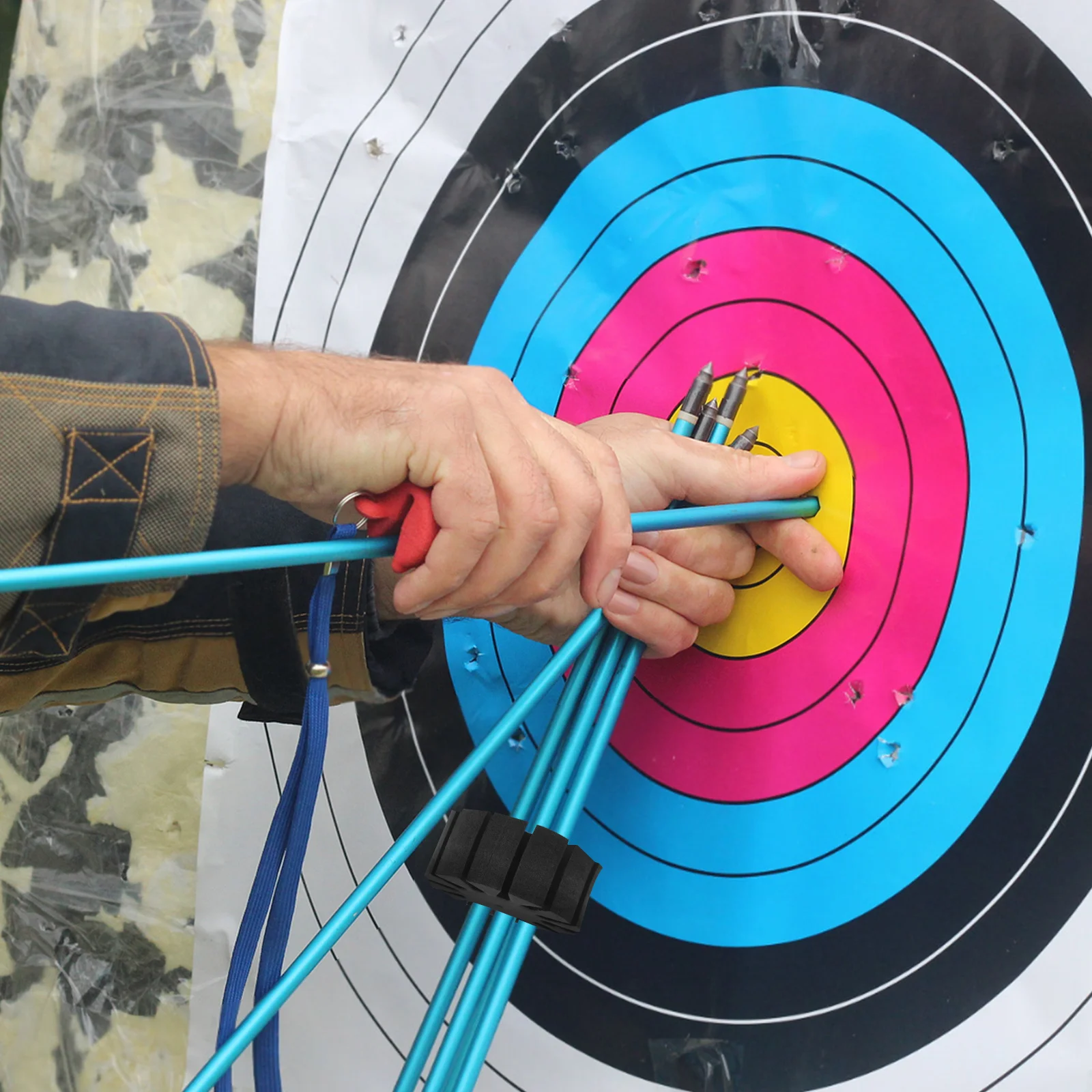 

12Pcs Sponge Arrow Rack Durable Hunting Accessories Portable Storage Holder Arrow Holder Hunting Accessories Bow Rack