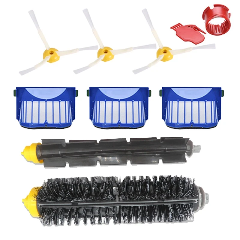 for iRobot Roomba 500 600 Series Vaccum Cleaner Accessories Replacement Parts Roller Brush Side Brush HEPA Filter Copatible