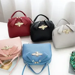 Women Girls Cross Body Bag Bee Party Messenger Shoulder PU Handbag Doll House