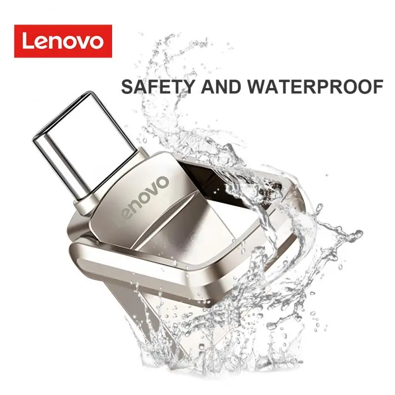 Lenovo 2TB USB 3.0 Flash drive Transfer kecepatan tinggi Pendrive logam kartu memori flashdisk Memoria stik tahan air baru