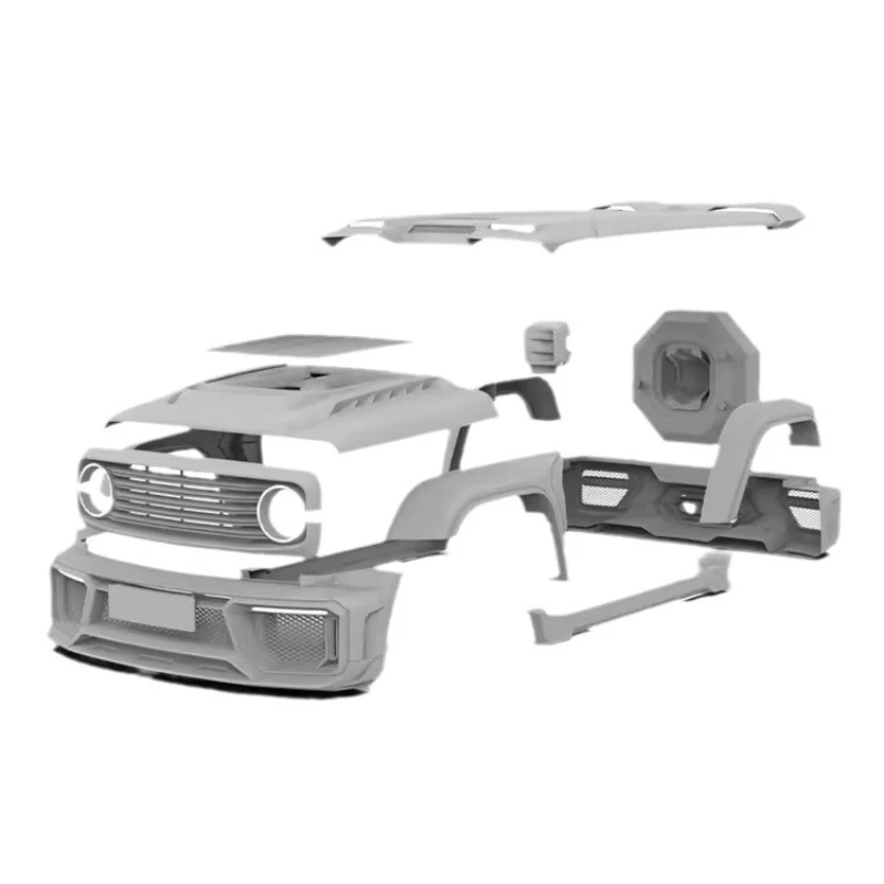 300 Mars City Wide Body Kit Surrounded Modified Front and rear barbs, eyebrows, tail, hood, exterior spotlights
