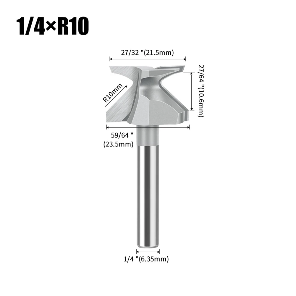 

Router Bits Arc Bending Integrated Cutter Forming Cutter R10 Router Bit For Woodworking Tool For Various Woodworking Application