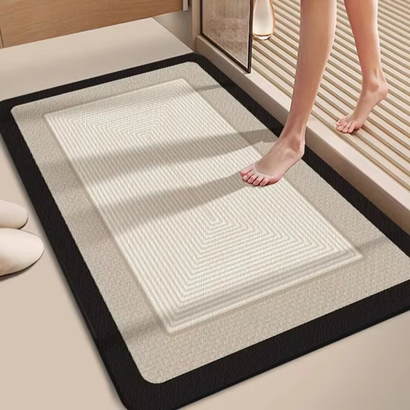Alfombrilla antideslizante para baño, alfombrilla suave lavable para ducha, decoración del hogar, 40x60cm