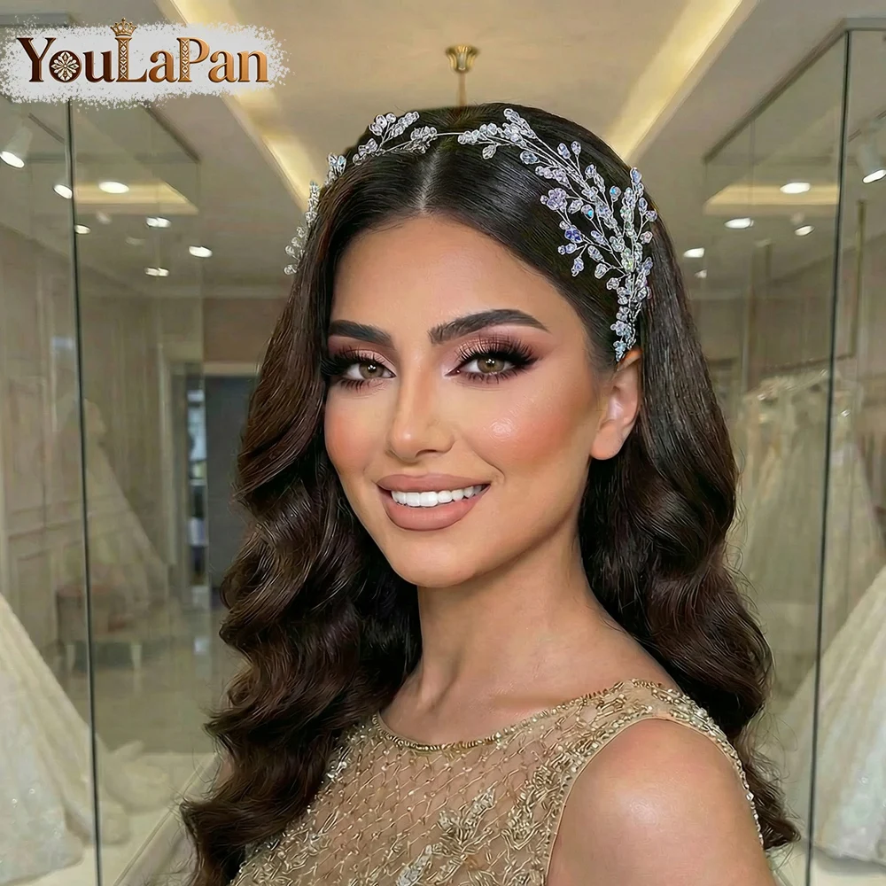 

YouLaPan свадебные украшения, аксессуары для волос, модные хрустальные бусины, обруч для волос, нежная женская повязка на голову, головной убор для танцевальных выступлений HP595