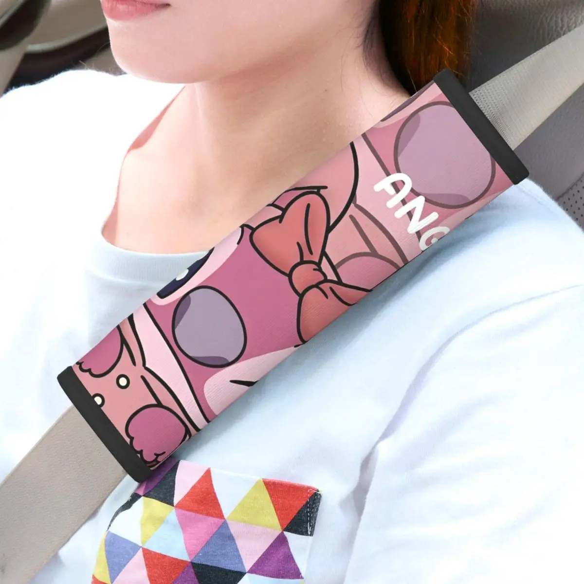 

Наплечники для автомобильных ремней безопасности Stitch And Angel, удобные чехлы на ремни безопасности с героями мультфильмов в стиле аниме для длительного полета