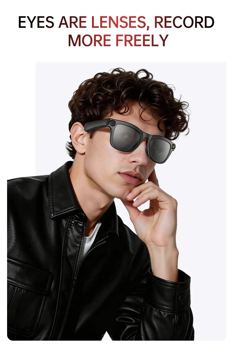 Lenovo AI Smart Glasses 1600W HD 8K Aufnahmekamera Foto Sprachanruf Übersetzung Bluetooth AI Kamera-Brille für Männer Frauen Neu – Detail 12