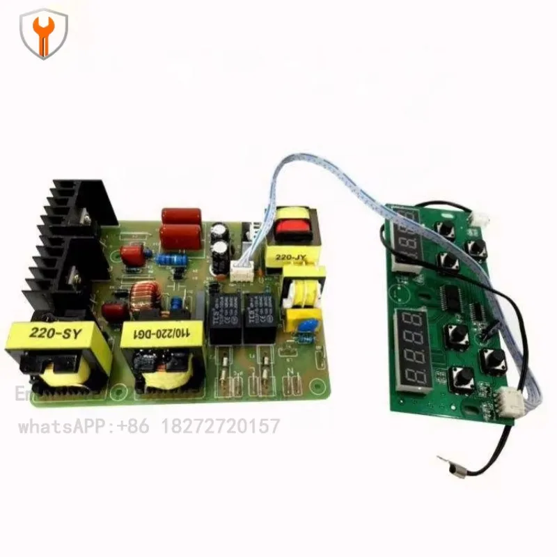 Schematic diagram of 28khz ultrasonic 100 watt generator circuit for ultrasonic cleaning of multilayer PCB