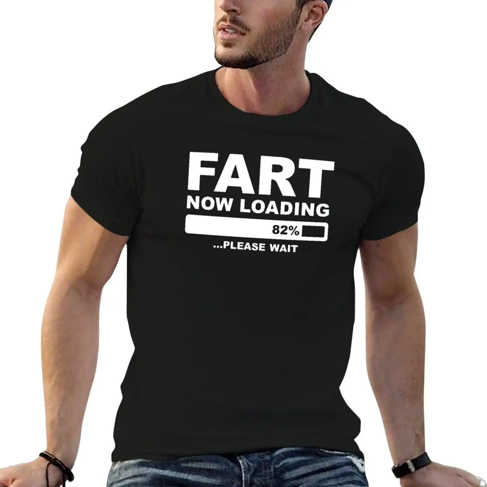 FART NOW LOADING T-Shirt for a boy baggy shirts Short sleeve tee men