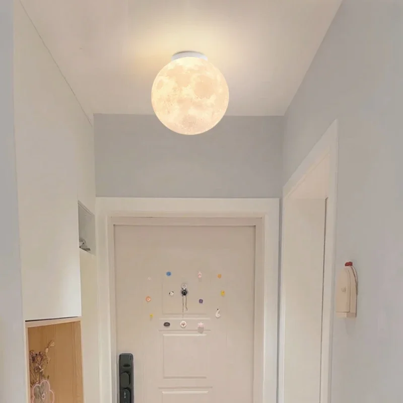 Corridor aisle light planet moon  modern minimalist style cloakroom entrance balcony