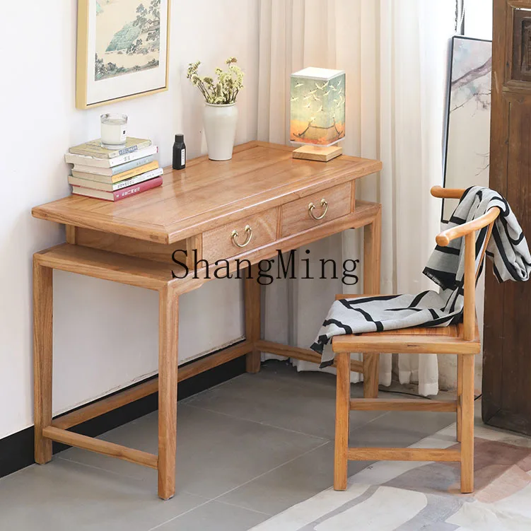 

CL Camphor Wood Solid Wood Furniture Small Desk New Chinese Style Natural Wood Study