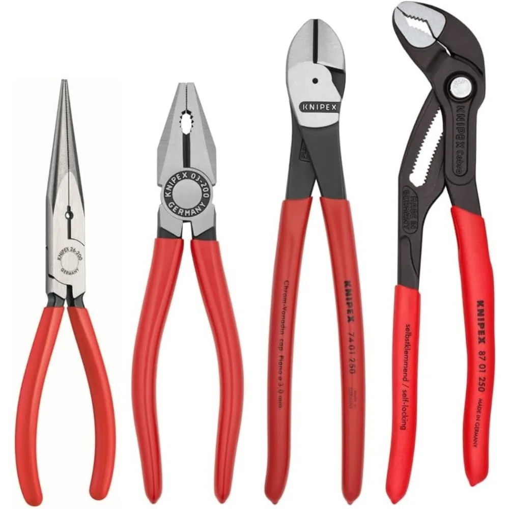 Tools 9K 00 80 94 US Cobra Combination Cutter and Needle Nose Pliers 4-Piece Set