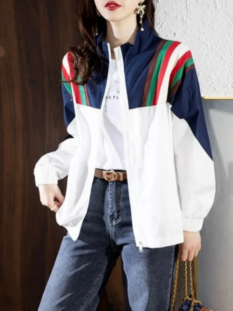 Women's Ice Silk Sun Protection Clothing Spring Autumn 2026 New Style Thin Breathable Versatile Outerwear Cardigan Coat