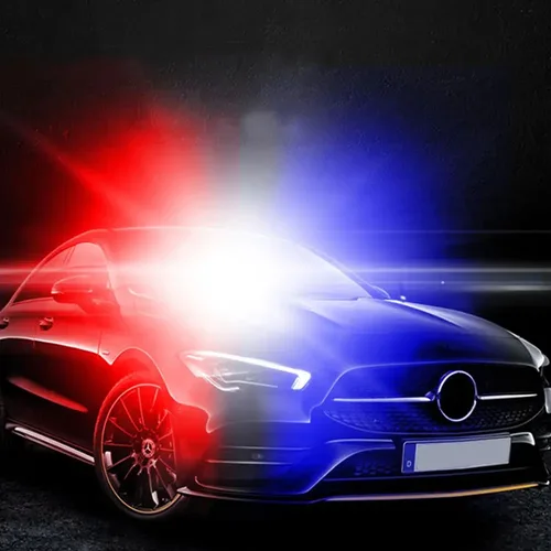 Imagen 2 del producto Coche 16-led 18 modo intermitente vehículo de emergencia tablero advertencia estroboscópico Flash luz azul