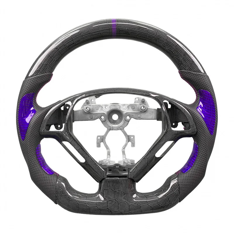 

Custom Carbon Fiber Steering Wheel Accessories G37 G35 G25 Q60 2008-2018