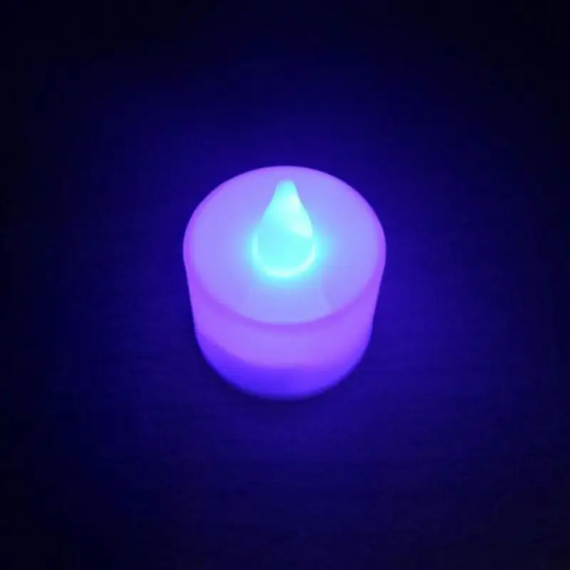 Flameless Led Candle Light Battery Powered Bright Color Lamp Blinking Row Long Lasting Decoration Lights (battery Not Included)