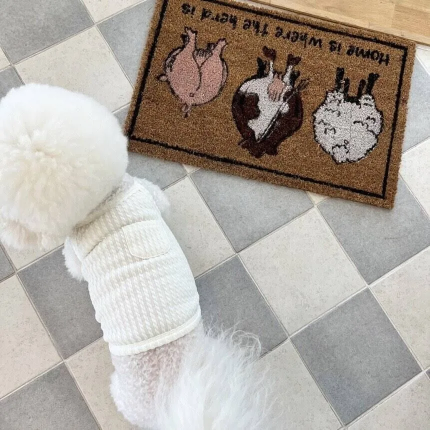 

White Teddy Vest Summer Thin Dog Clothes Small Dog Solid Color Sling Bichon Frise Casual T-Shirt Pet Supplies