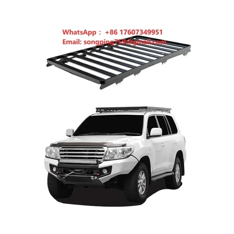 Wildfront Aluminum & Steel 4x4 Off-Road Roof Racks for Toyota Land Cruiser LC200 SUV Exterior Luggage Frame