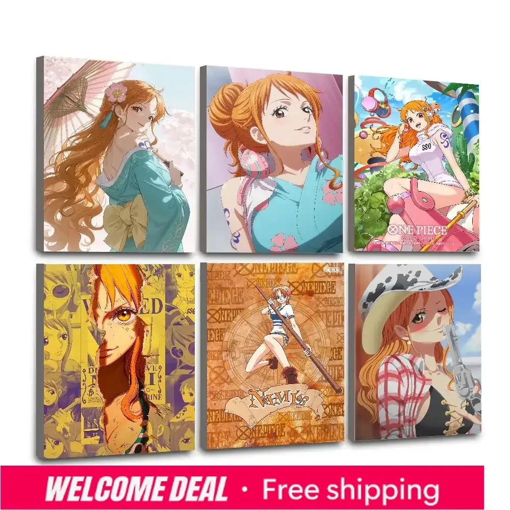 2026 O-One Piece Nami Lassic Cover Leinwanddruck Poster für Wohnzimmer Wandkunst Heimdekoration Bilder Geschenk